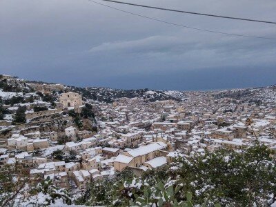scicli con la neve