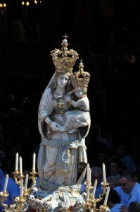 Il simulacro della Madonna