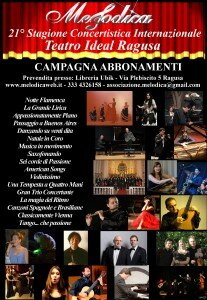 Locandina abbonamenti Melodica 21